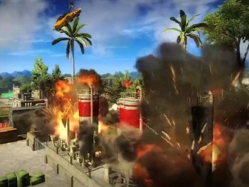 Video de Just Cause 2 : destruction d'une citerne
