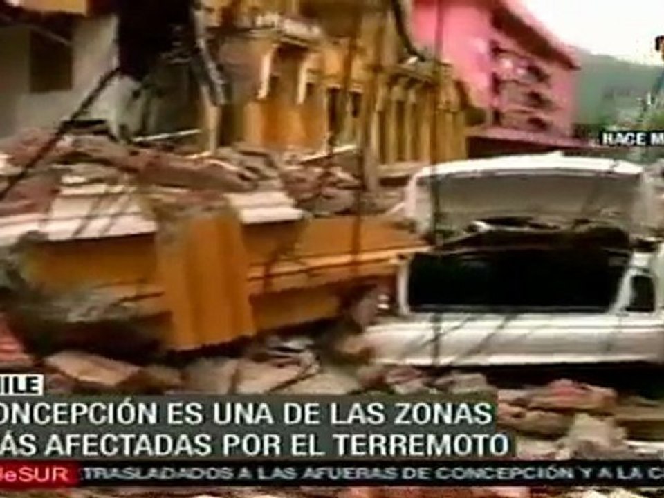 Evidente devastación de Concepción
