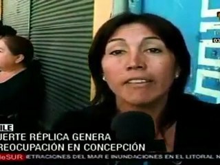 Réplica genera alarma en Concepción