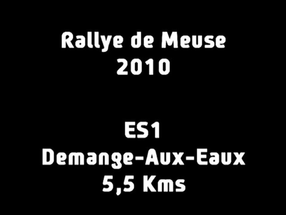 ES1 Rallye de Meuse 2010