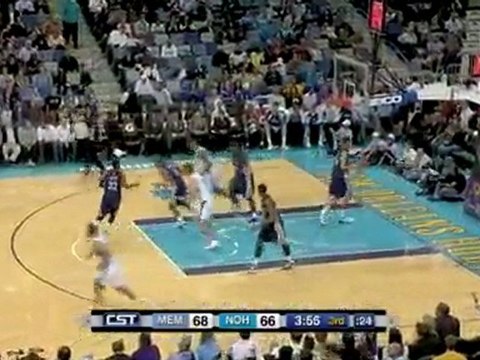 Rookie Marcus Thornton does a little ankle-breaking and hits