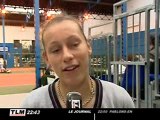 Tennis : Elixane Lechémia à l'Open GDF Suez (Lyon)
