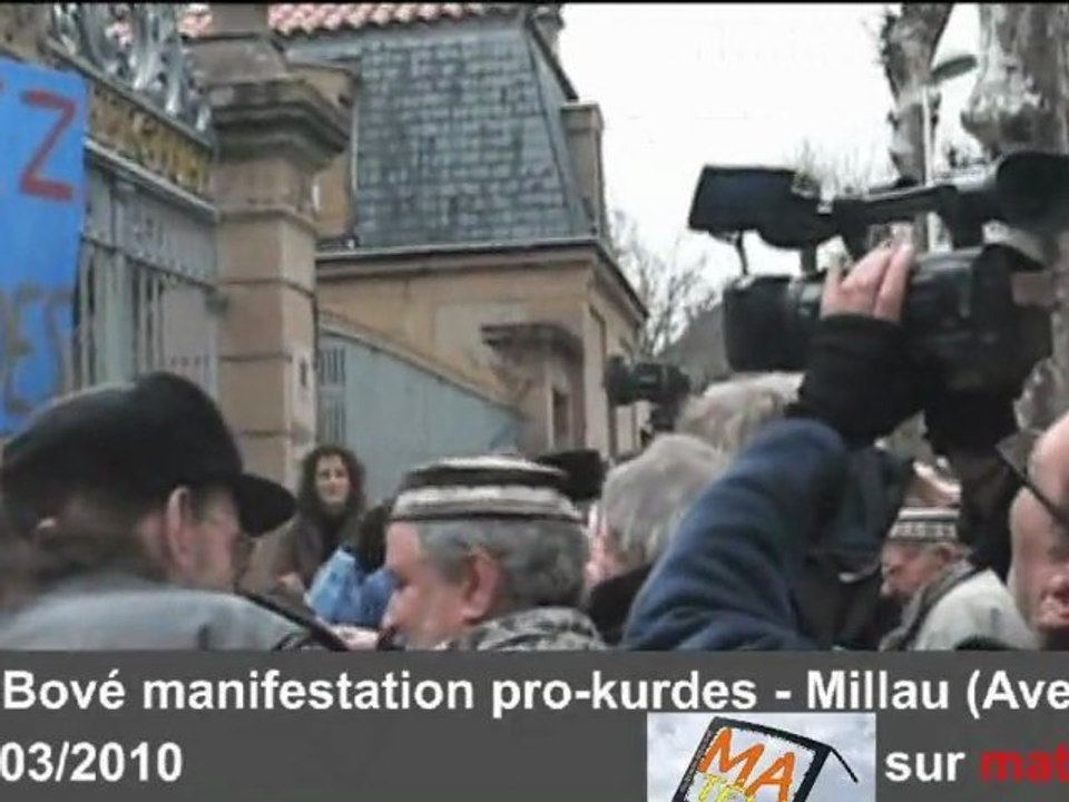 José Bové Kurdes PKK Millau matv12.fr Aveyron 04032010 matv1
