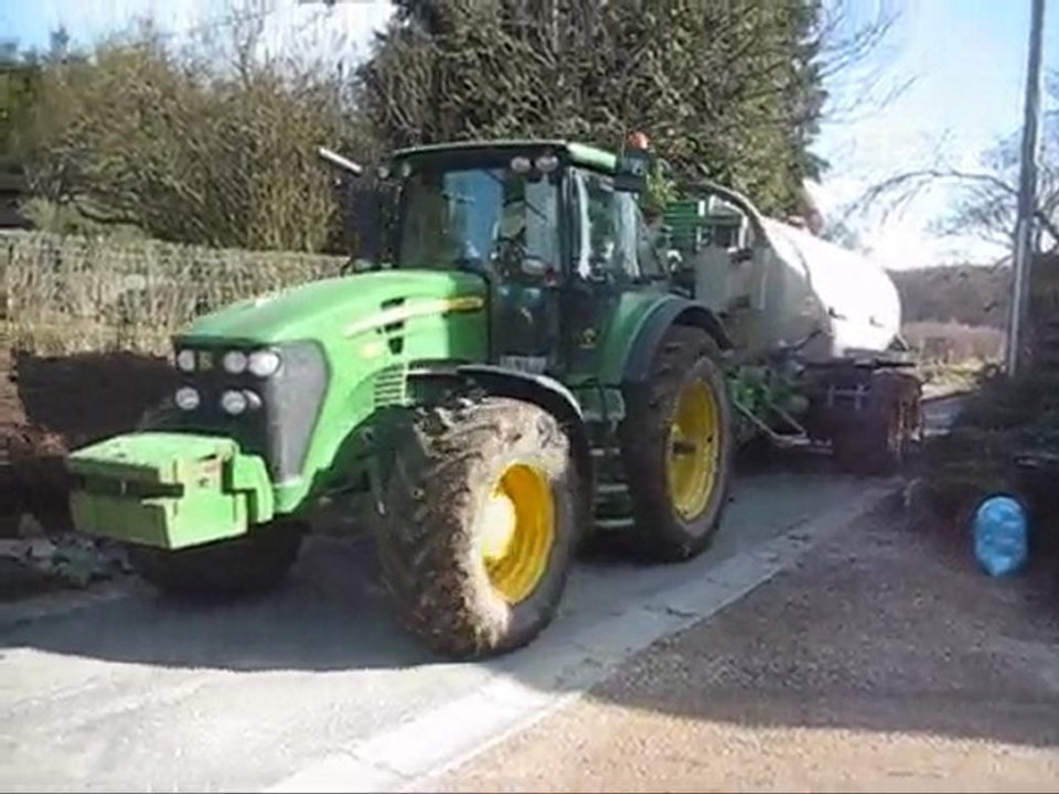 Evrard à l'Epandage de Lisier 2010