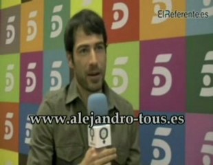 Alejandro Tous. Presentación serie de TV Fuera de Juego