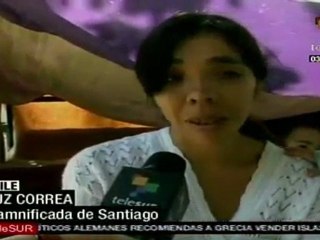 Damnificados en Santiago aún duermen en plazas públicas