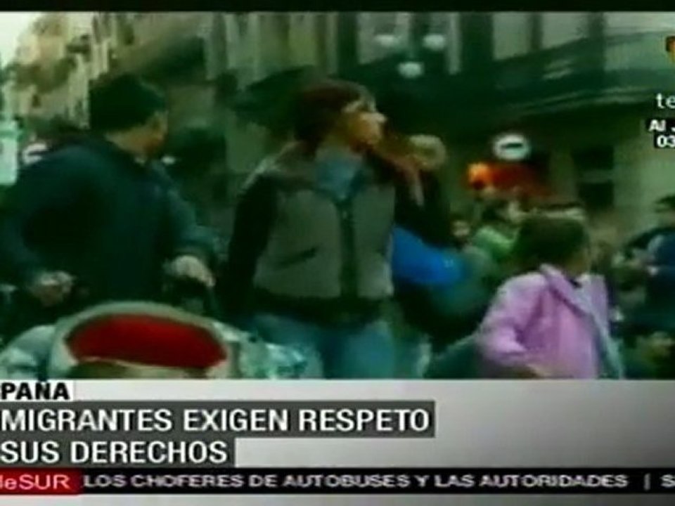 Inmigrantes exigen respeto a sus derechos en España