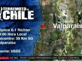 Fuertes réplicas causan pánico en Valparaíso