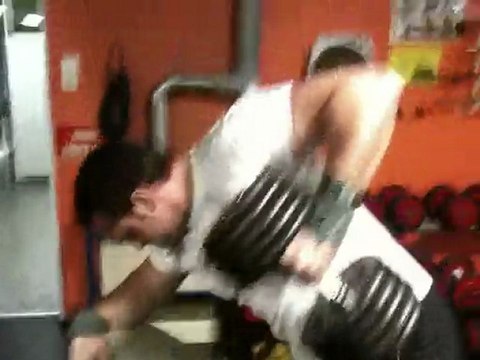 Tirage dos 50 kg (rowing un bras incline) No Pain No Gain