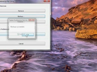BACKING UP & RESTORING TABLET PREFERENCES