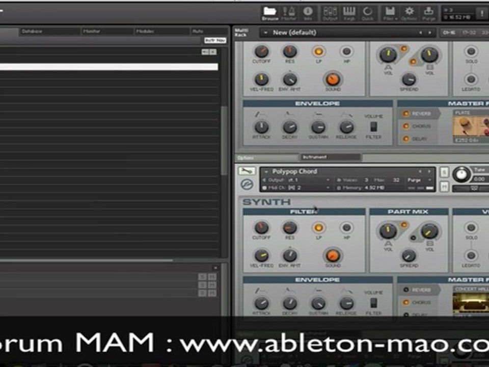 TUTO MAO : KONTAKT 4 NATIVE INSTRUMENTS Pt2