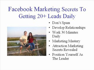 Facebook Marketing Secrets To Dominate Your MLM
