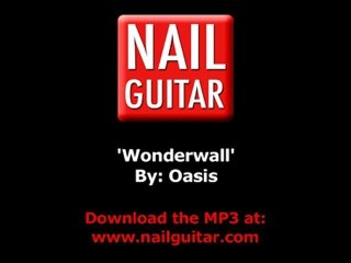 Wonderwall by Oasis - Play along backing track / regular and