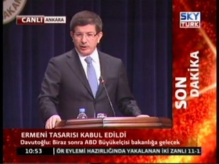 Ermeni Tasarısı Hakkında Davutoğlu'dan Açıklamalar