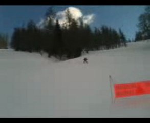 Antoine sur piste rouge