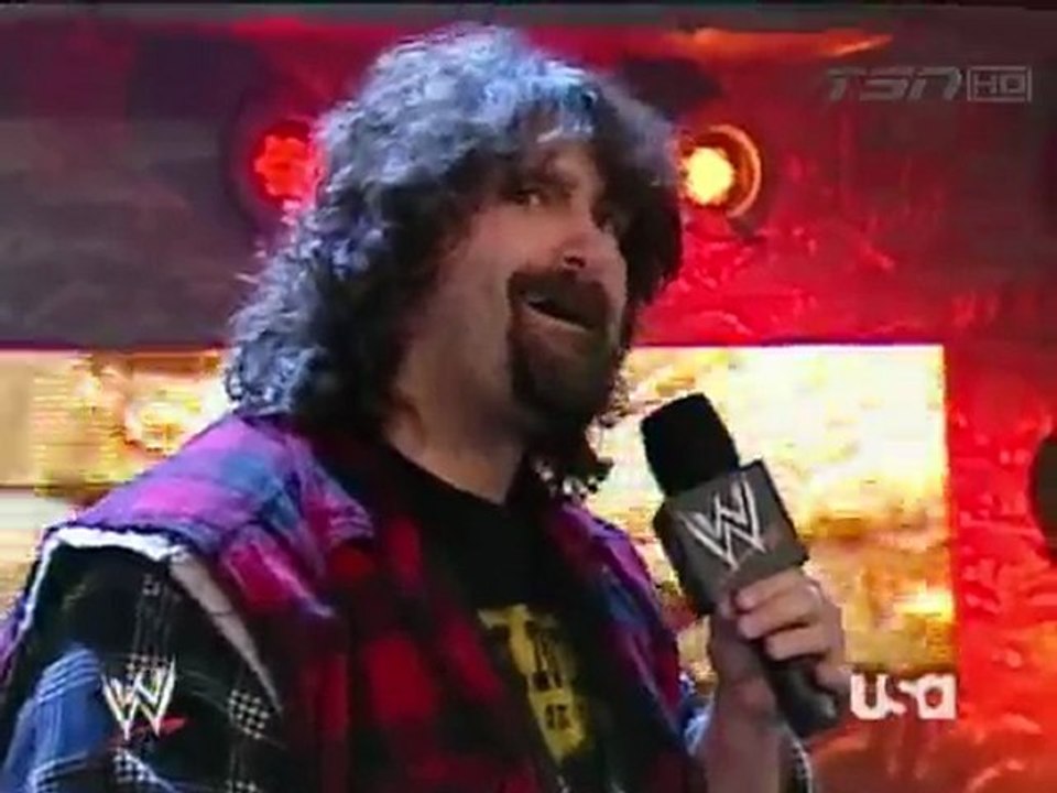 Mick Foley challanges Edge at wrestlemania