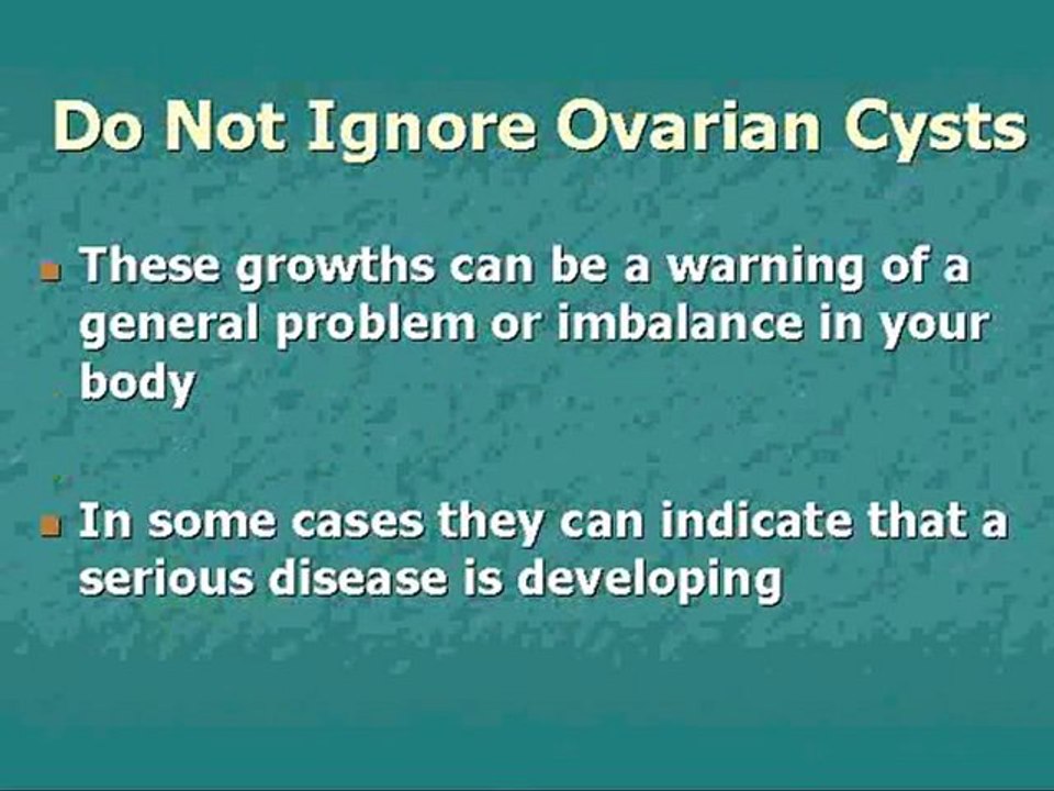 Removal of Ovarian Cysts--How You Can Avoid Surgery