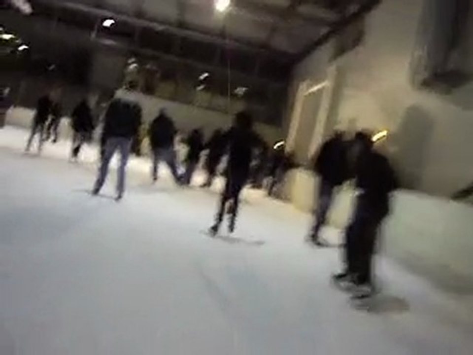 video de vitesse a la patinoire