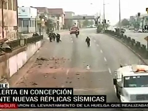 Réplicas sacuden sur de Chile