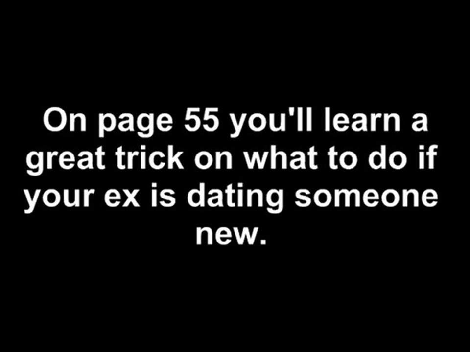 Sure Fire Tricks To Get Your Ex Back...