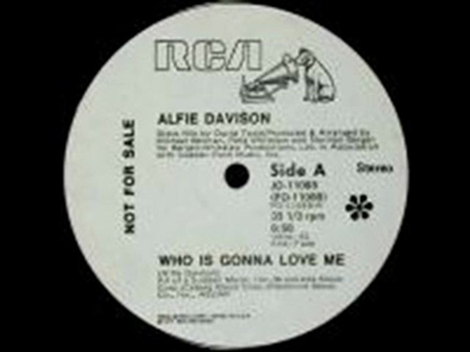 Alfie Davison - Who Is Gonna Love Me (1977)