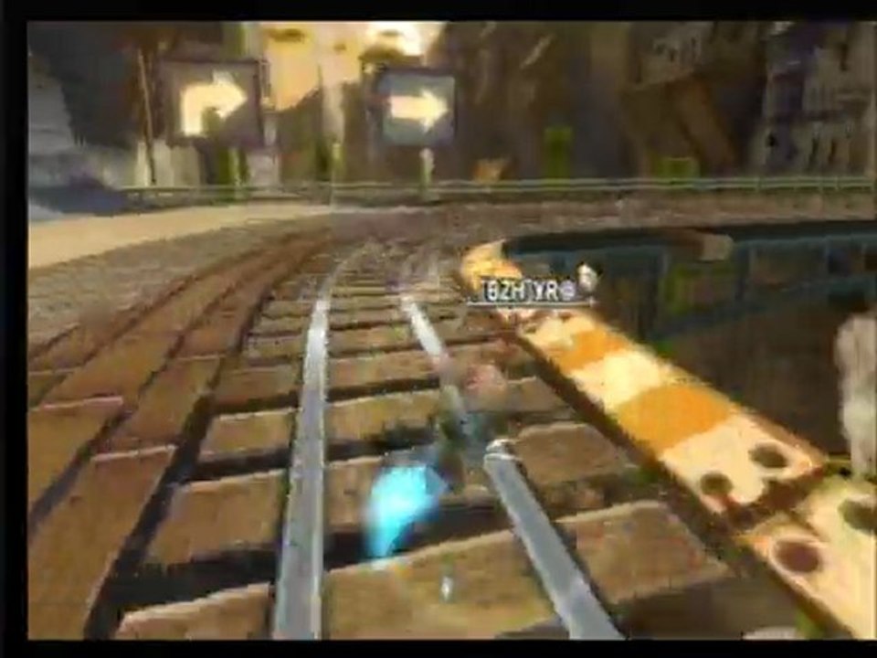 contre la montre (1 fois warp zone) sur mine wario -MKWii