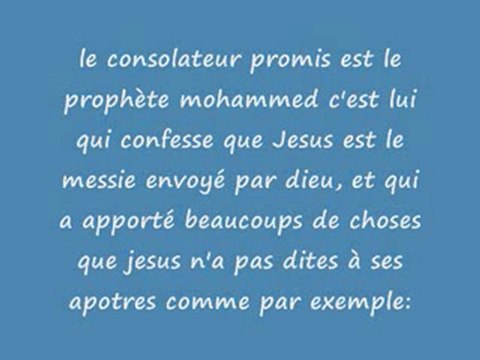 l'esprit de vérité c'est le prophete Mohamed SWS