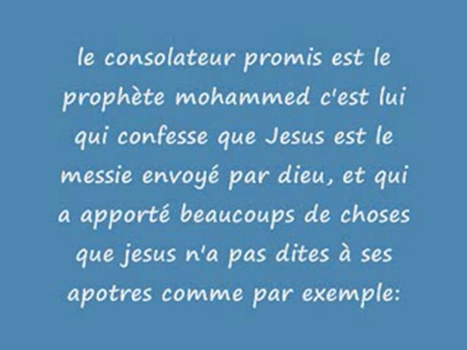 l'esprit de vérité c'est le prophete Mohamed  SWS