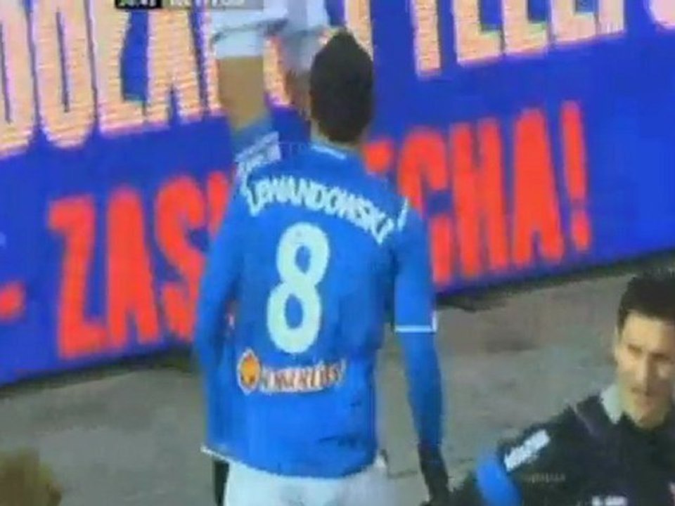 Lech - Cracovia (2-1) Lewandowski