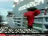 Buques balleneros japoneses registrados por autoridades aust