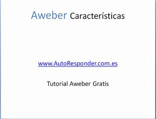 Aweber Tutorial Español 2