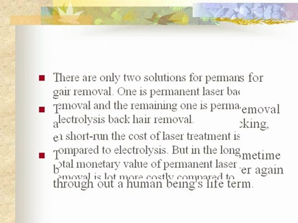 Permanent Hair Removal Laser