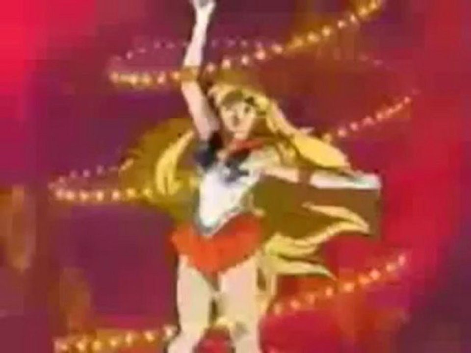 Signe cornu dans sailor moon : attaque sailor Vénus