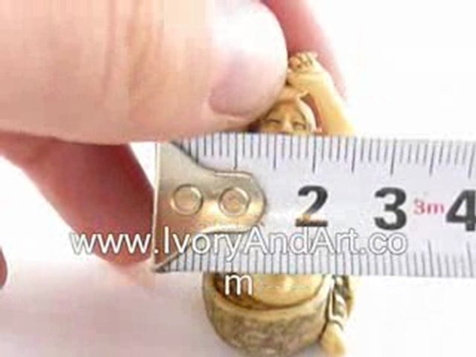 Mammoth Ivory Netsuke-  Old Man Boiling Water