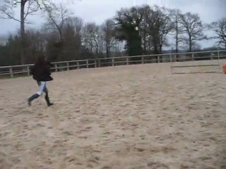 Agnes au saut d'obstacle