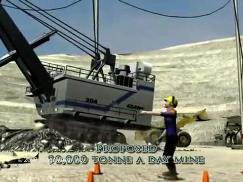 3d animation heavy mining euipment 2