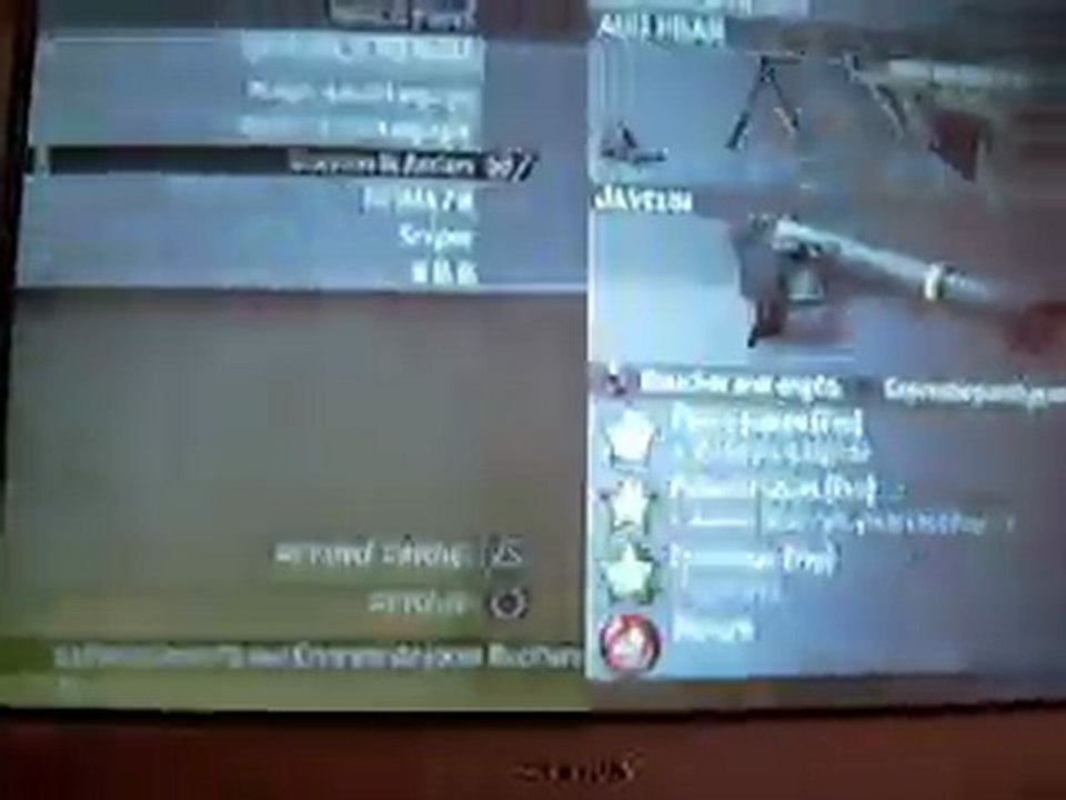 Mes classes perso de Call of duty Modern warfare 2 [PS3]