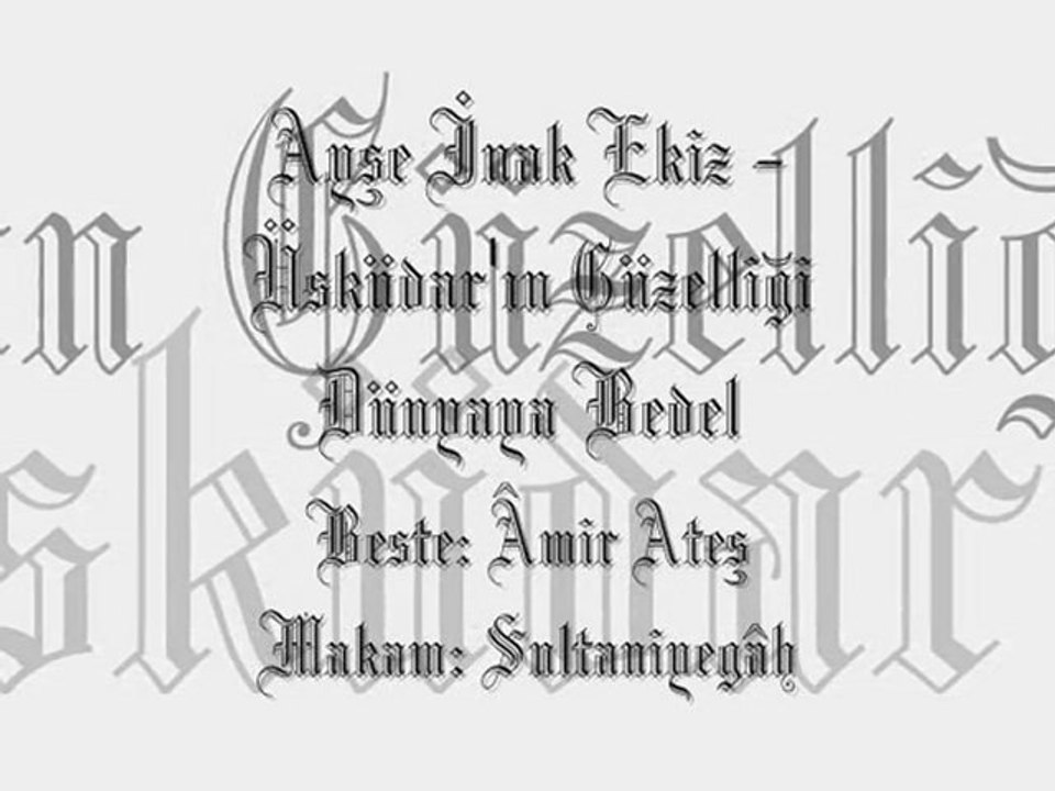 Ayşe İnak Ekiz-Üsküdar'ın Güzelliği Dünyaya Bedel