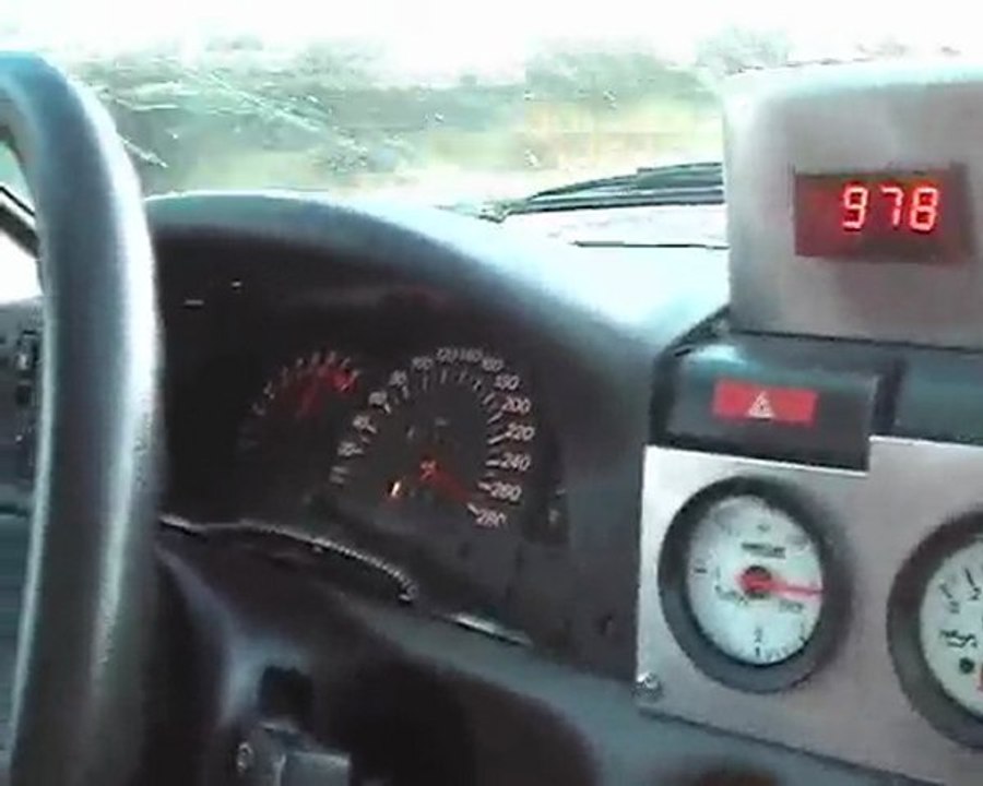 accélération 0 à 290km/h