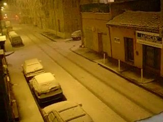 Neige à Nîmes le 7/03/2010