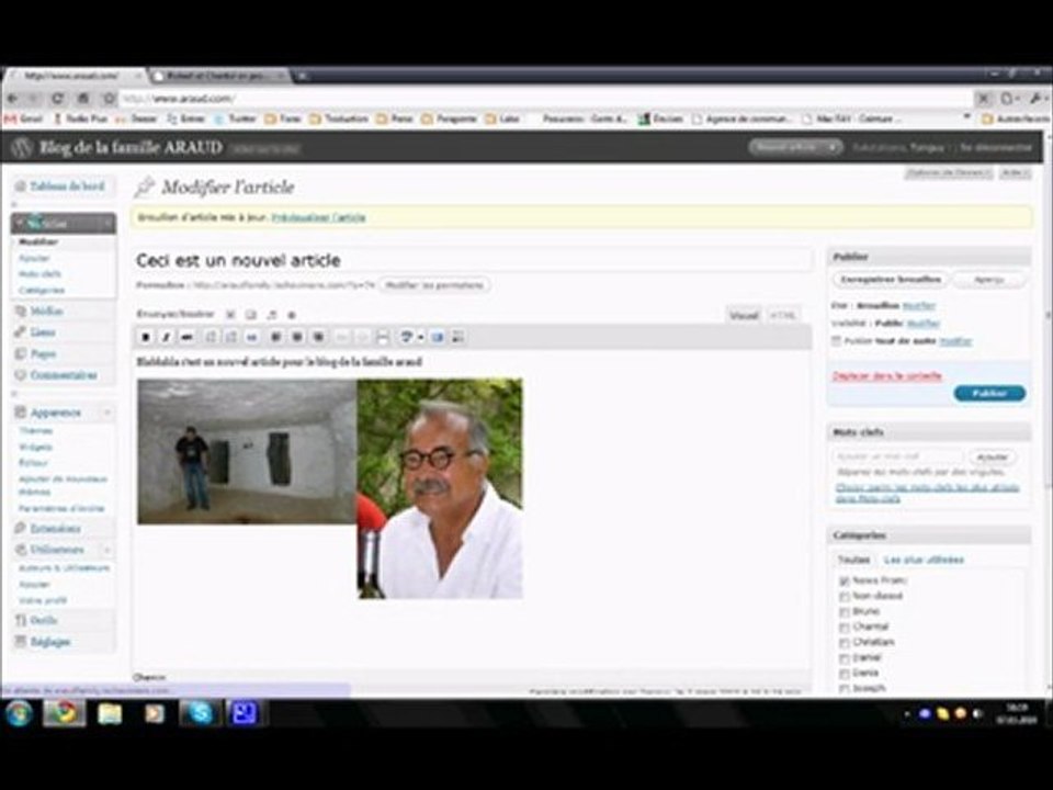 Tutorial pour araud.com