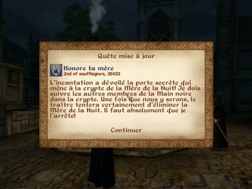 Oblivion HD - PC - Confrérie noire - 08/08