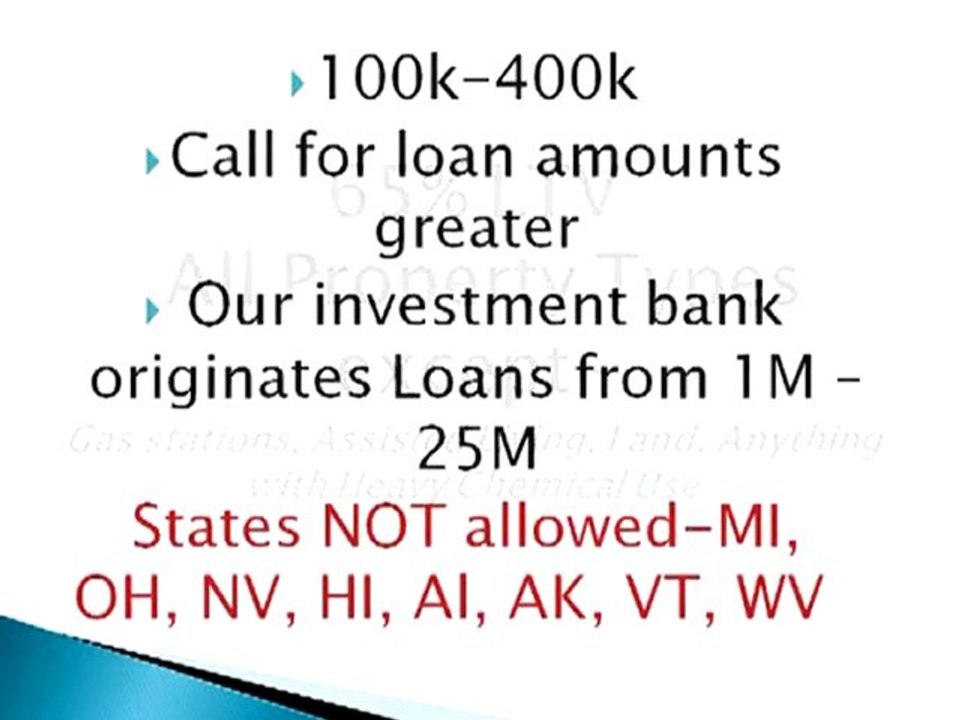 Direct Commercial Hard Money Lender