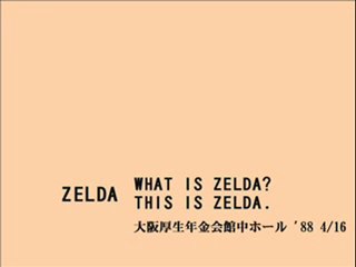 ZELDA：WHAT IS ZELDA？ THIS IS ZELDA.(1)