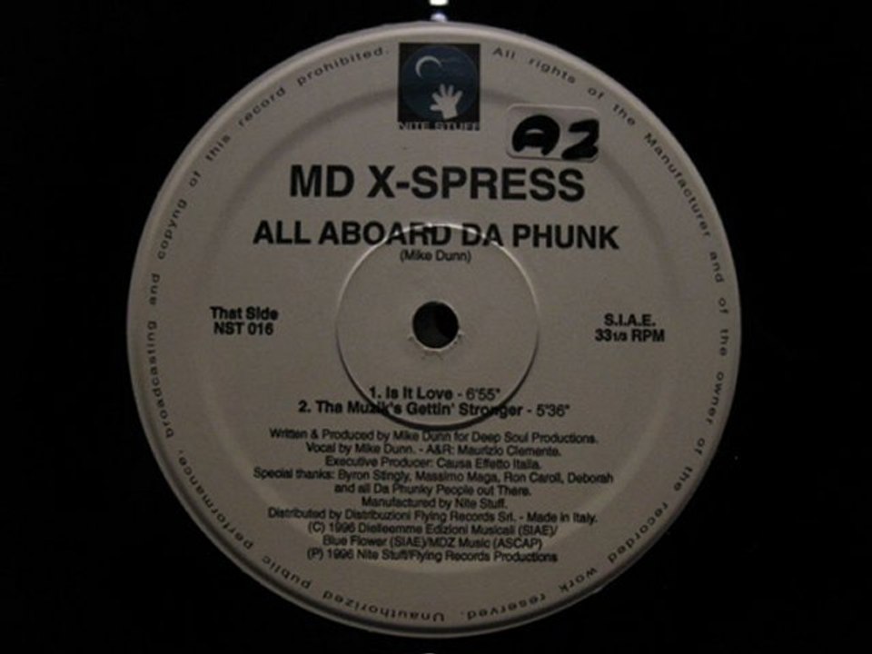 MD X S PRESS.The Musics Getting Stronger.Nite Stuff 1996
