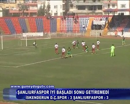 İSKENDERUN DEMİR ÇELİK SPOR - 3 ŞANLIURFA SPOR 3 -