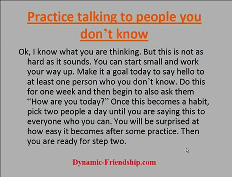 how to make friends even if you are shy