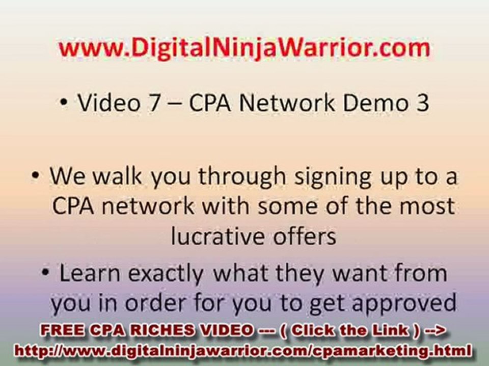 CPA Affiliate Networks
