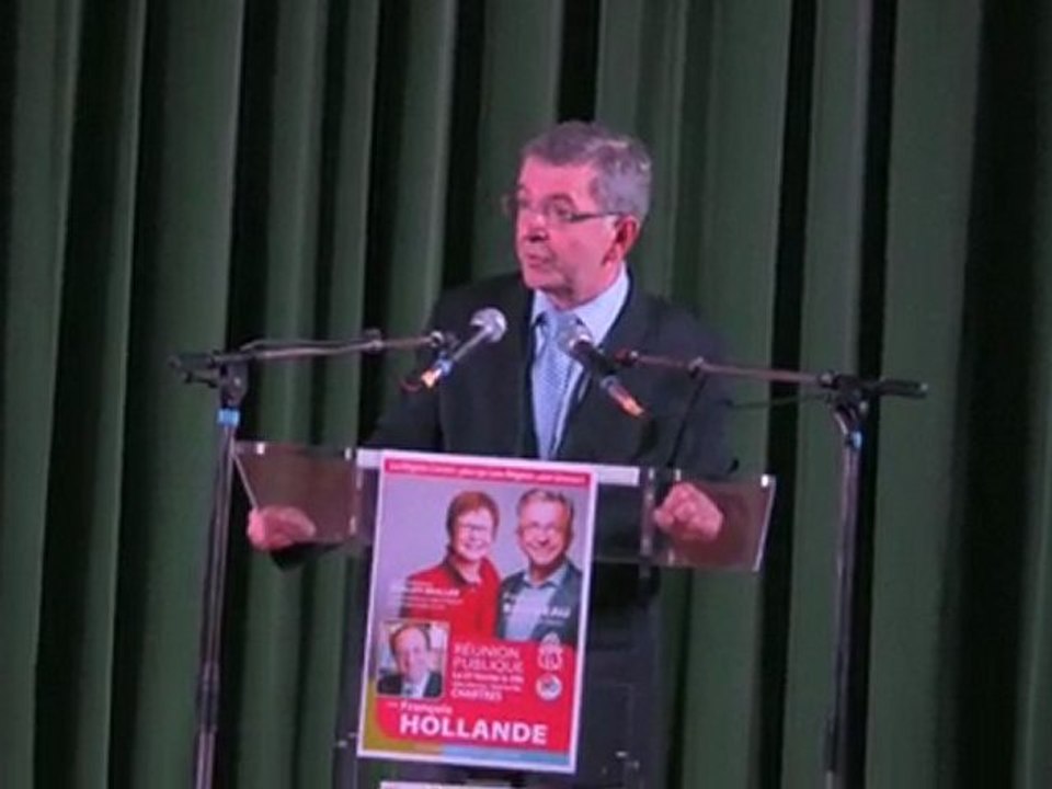 François Bonneau François Hollande Meeting Chartres (Fin)