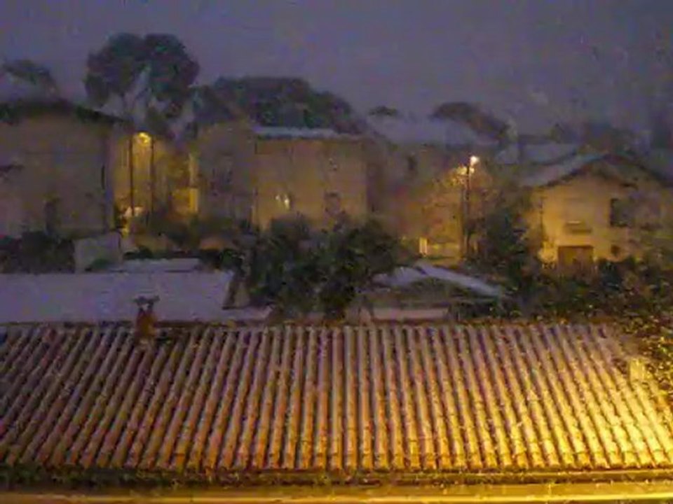 Montpellier, La neige n'oublie pas la ville cette fois.